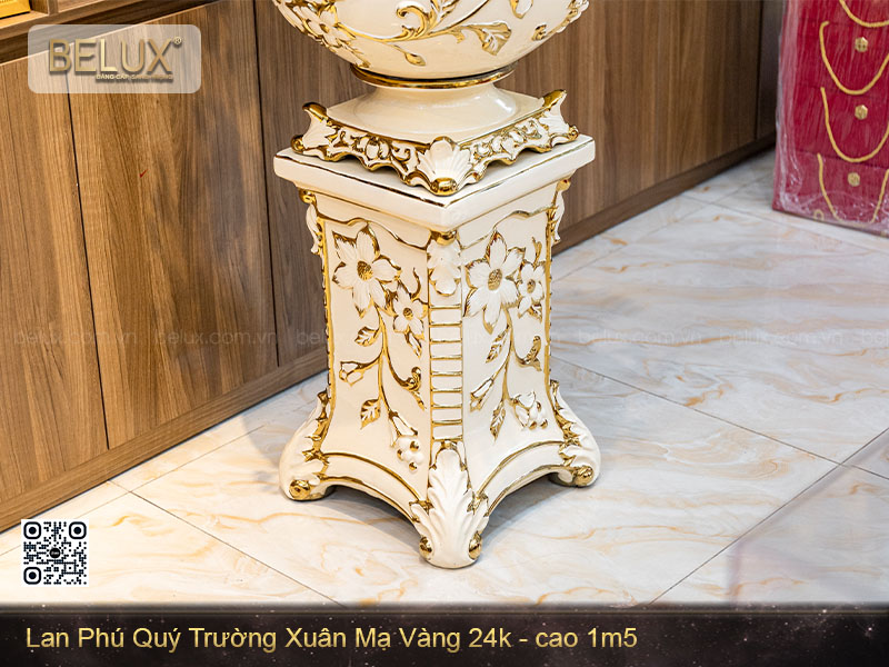 Chậu lan phú quý trường xuân dát vàng 24k&nbsp;